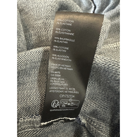 Anthropologie x Pilcro Seamed V-Neck Denim Dress Women's Anthro Plus Size 26W 26 - Picture 9 of 16